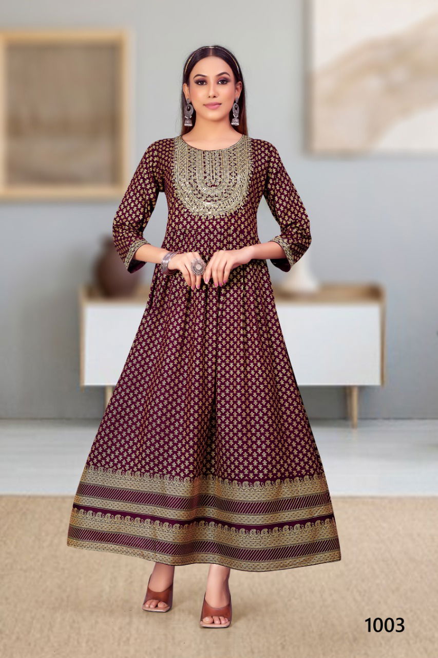 Jinesh Nx Mitali Fancy Wear Wholesale Anarkali Kurti Catalog
